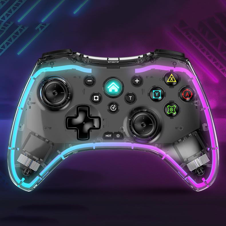 Геймпады для видеоигр, беспроводной контроллер RGB Pro, совместимый с Nintendo Switch/Switch Lite/Switch OLED/Android/IOS/Windows PC/Mobile