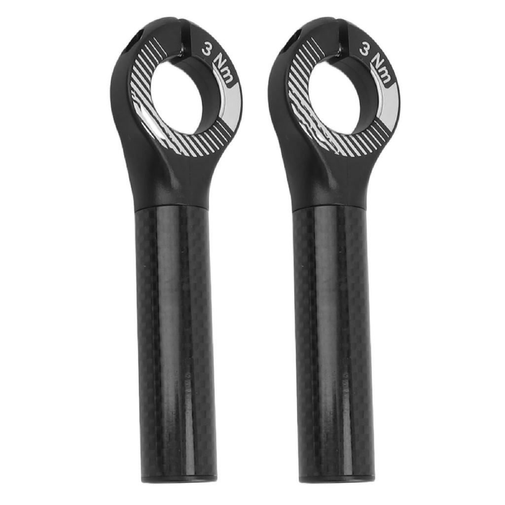 1 Pair Handlebar Ends with Covers Carbon Fiber Handle Grip Ends for 22.2mm Diameter Bar Mountain