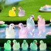 Micro Landscape Cartoon Cute Glow-in-the-dark Color Swan Animal Resin Decoration Diy Decorative Accessories Desktop Decoration