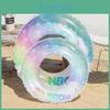 Экологичный ПВХ Материал Радужный Блестящий Надувной Круг для Плавания Детская Игрушка