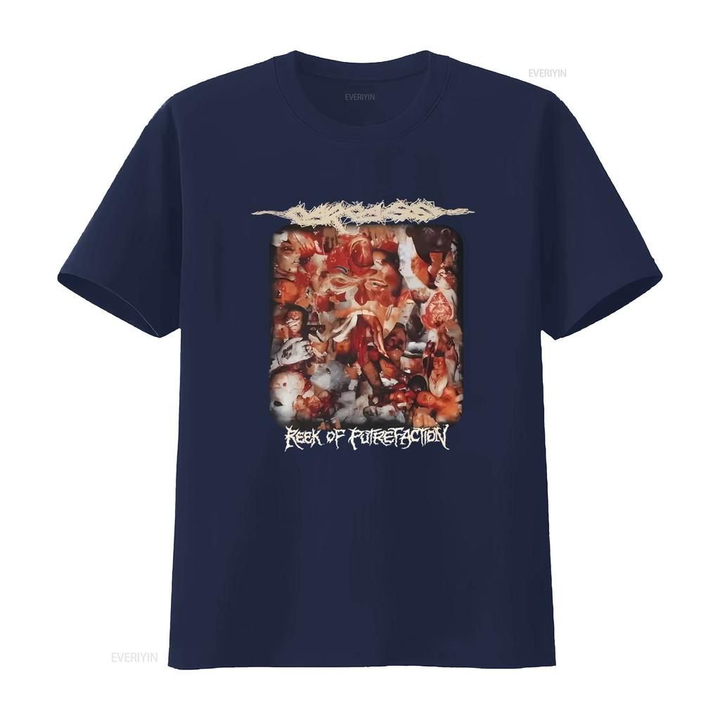Редкая футболка Carcass Reek Of Putrefaction Уникальный Хоррор Арт Принт для Фанатов Металла винтажная Постиранная уличная одежда мужская Удобная