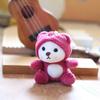 Adorable Plush Bear Keychain Cute And Soft Stuffed Animal For Bags And Backpacks