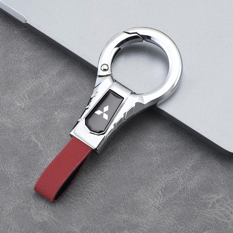 pdsh9 Car Keychains Zinc Alloy Key Pendant Accessories For Mitsubishi Lancer Ralliart ASX Mirage Pajero Xpander Attrage L200 Eclipse