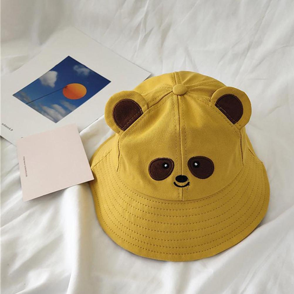 Cute Panda Bucket Hat Summer Bucket Sun Hat for Adults Children Wide Brim Fisherman Hat