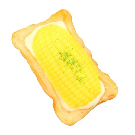Simulated Corn Tart Squeeze Toy Stress Relief Slow Rising Toasted Bread Corn Sensory Toy Decompression Stress Ball Food Pinch Fidget Toy