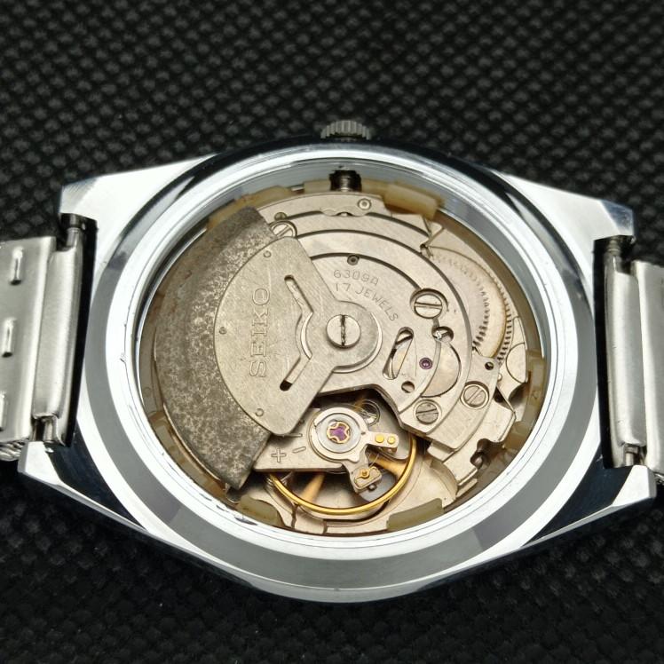 ВОССТАНОВЛЕННЫЕ ВИНТАЖНЫЕ SEIKO 5 AUTO 6309A ЯПОНИЯ МУЖСКИЕ D/D КОРИЧНЕВЫЕ ЧАСЫ 593c-a314867-2
