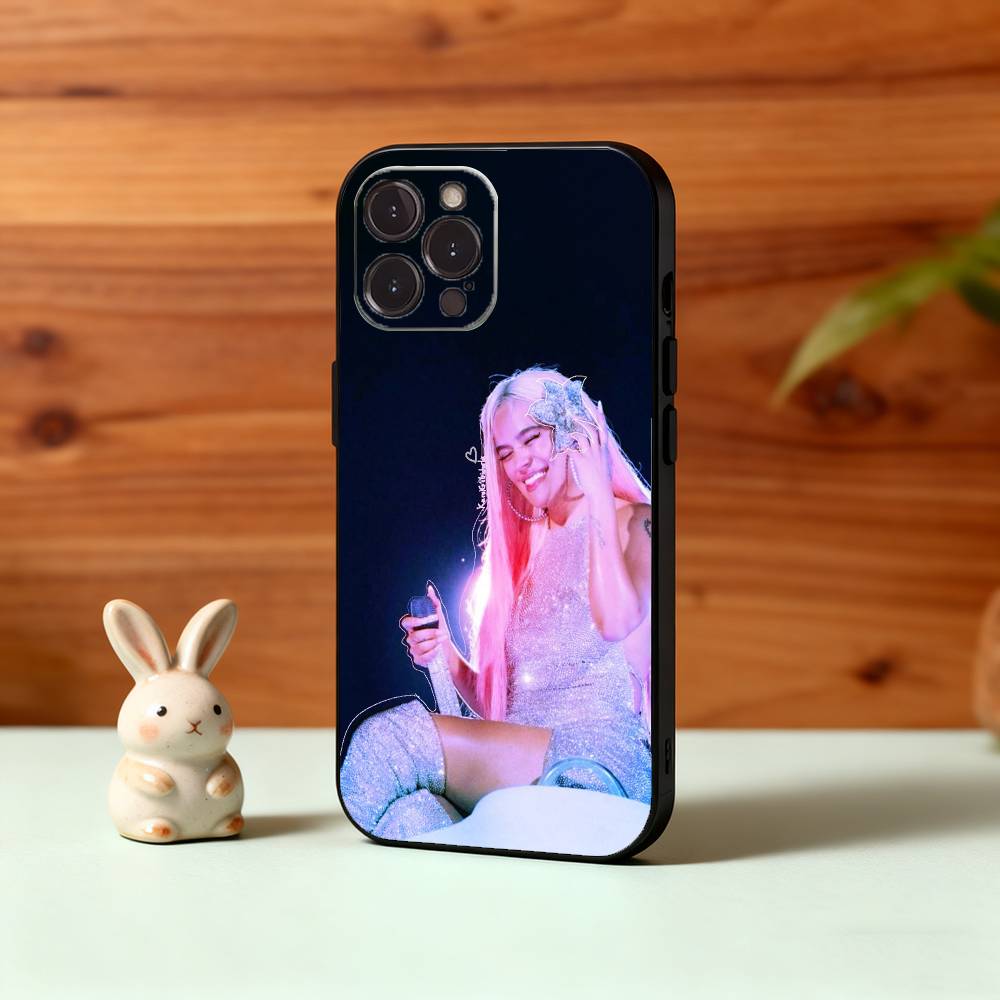 Singer K-Karol G Amargura Phone Case For iPhone17,16,15,14,13,12Plus,Pro Max,XS,5G Soft Silicone Black Cover