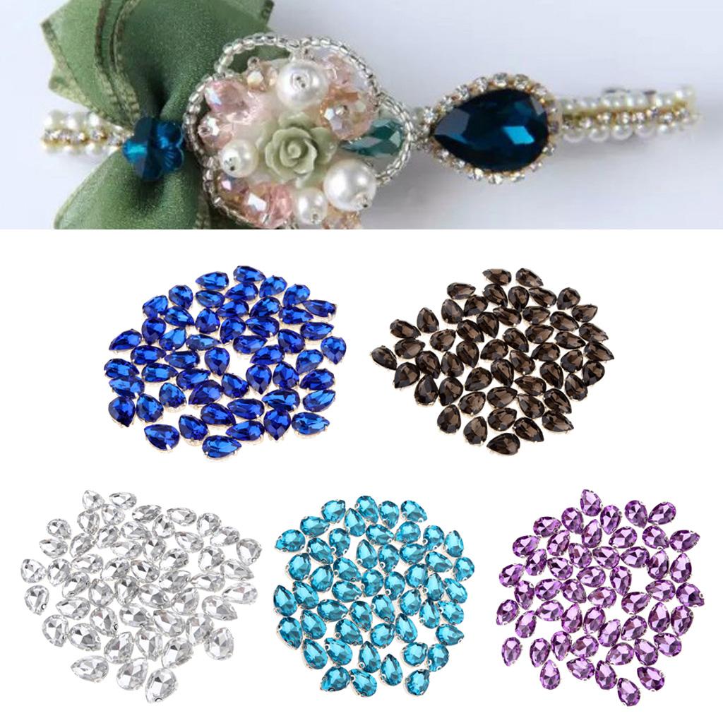 50 шт. хрустальные бусины украшения DIY шитье ремесла сапфир