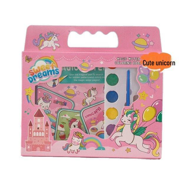 Набор детской книги-раскраски для рисования водой - Игрушка-раскраска для малышей для подарка на 1 июня