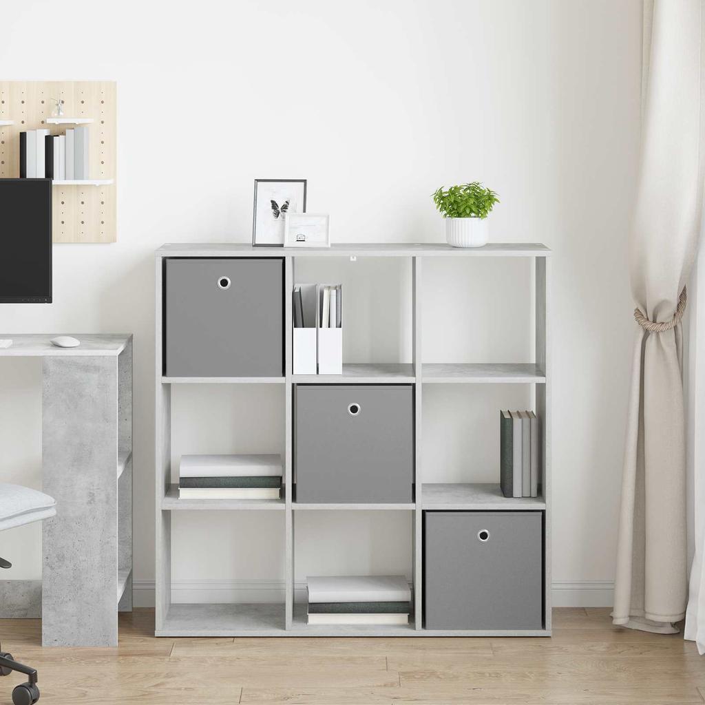 Grey Concrete Sideboard with Drawers 102 x 31 x 99.5 cm