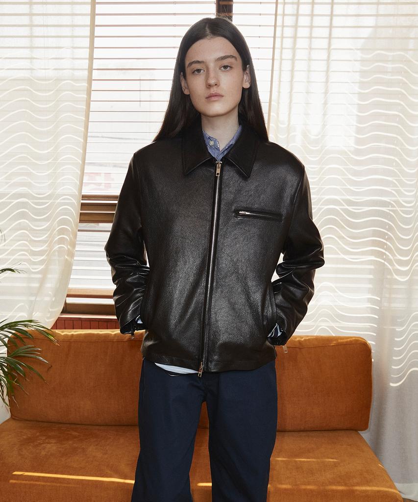 Rollingstudios Zipped Jacket Goatskin Black