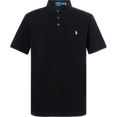 Polo Slim Fit однотонная рубашка поло мужская черная 710541705-007