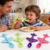 Childrens Airplane Shaped Plastic Spoon With Cute Design For Kids Meals And Gifting