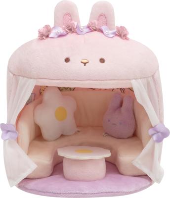 Коллекция Sumikkogurashi Таинственный кроличий сад Сцена Плюшевая игрушка MY99401 Розовый Фиолетовый Белый Желтый