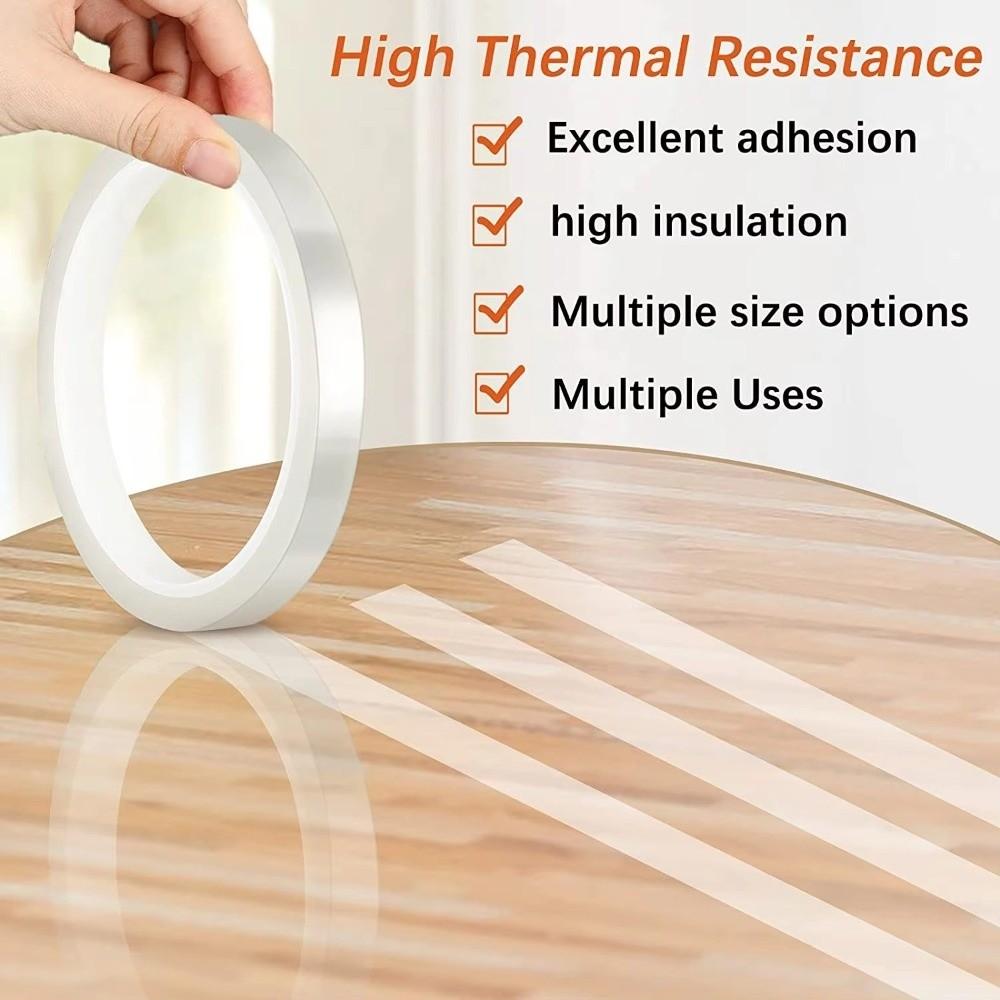 High Tack Adhesive Tape 10mm Width Warning Marking Tape New Transparent Tape Desktop Use