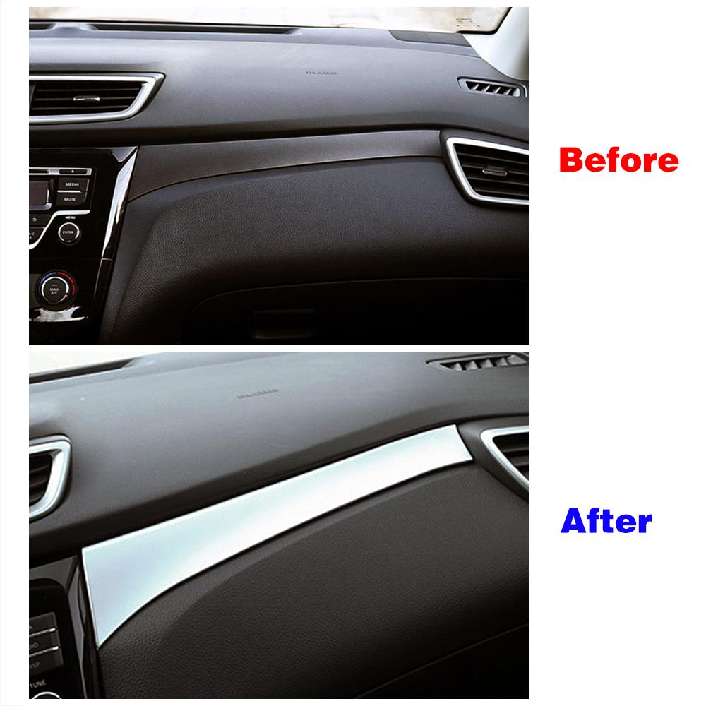 Для Nissan Qashqai J11 X-trail T32 LHD 2014 2018 автомобильная центральная консоль приборная панель панель полоса крышка накладка