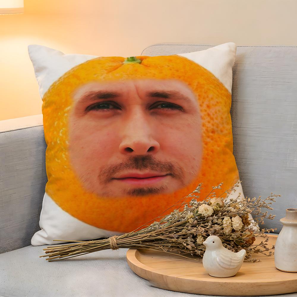 Cushion Cover Linen SkinFriendly Soft Decorative Case For Sofa Home Decor Hot Actor RRyan GGosling Pillow cover