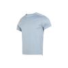 Solid Color Straight Cut Casual Comfortable Breathable Short Sleeve T-Shirt Men Tops Light-Blue 1369743-465