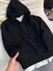 Мужской глубокий серый тяжелый пуловер-henley с капюшоном, вязаный - Осенне-зимняя высококачественная верхняя одежда