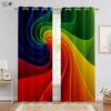 Радужные шторы с принтом фейерверков Детские шторы для украшения окна детской комнаты Шторы для спальни, гостиной, кухни 2 шт.