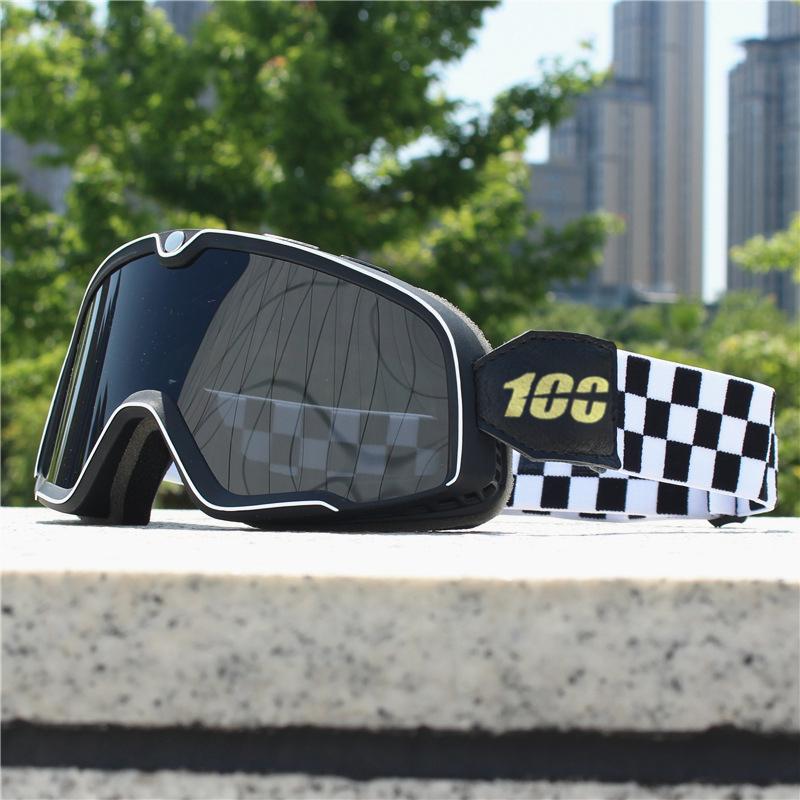 Мотоциклетный шлем очки ретро локомотив мотокросс езда велосипедные солнцезащитные очки ветрозащитный анти песок внедорожные универсальные очки