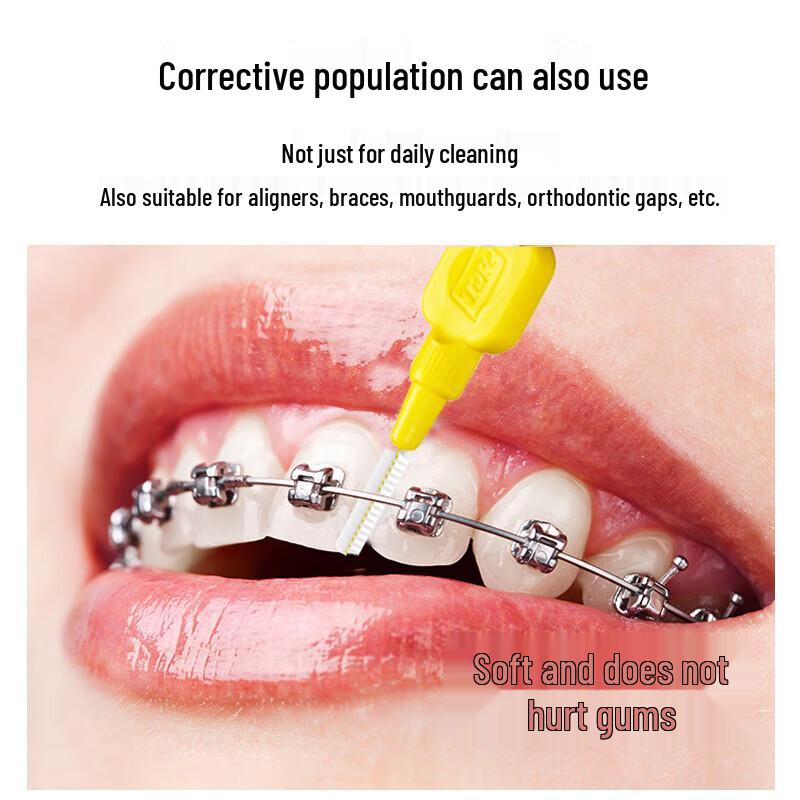 Tepe I-Shaped Interdental Brushes for Orthodontics
