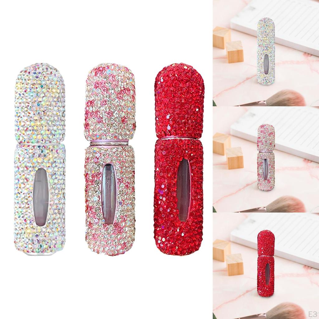 Флакон для духов Bling, мелкодисперсный распылитель эфирного масла, дорожный, 5 мл, портативный, пустой, стеклянный