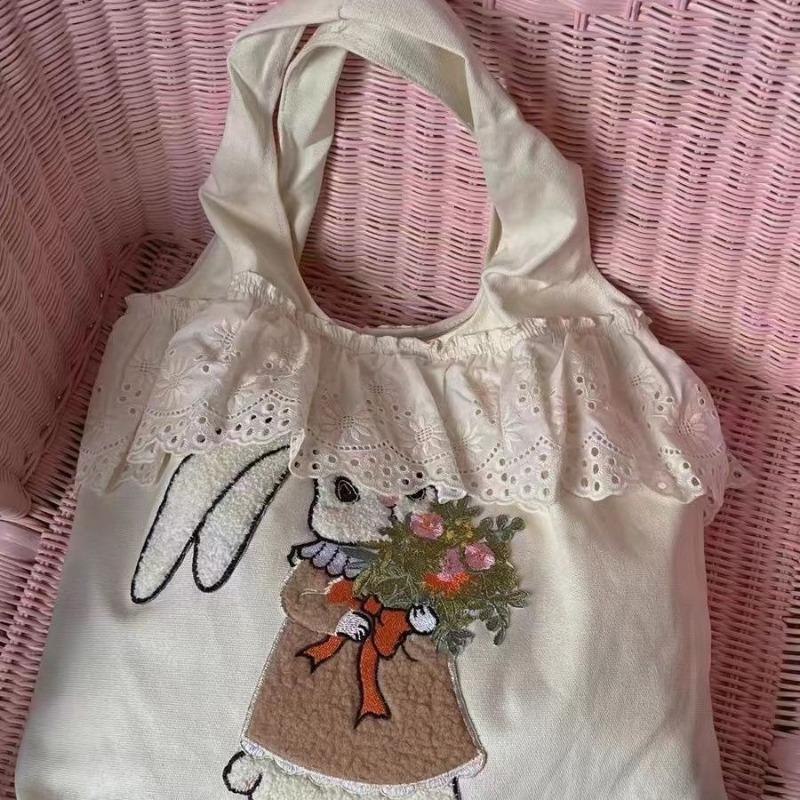 Сумка на одно плечо с кружевной отделкой, большая вместимость, студенческая классная сумка