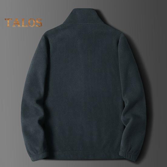 Мужская куртка с воротником-стойкой, длинным рукавом, утолщенной бархатной подкладкой, теплое зимнее пальто с карманами, застежка-молния, хлопковая куртка