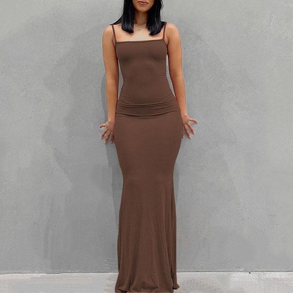 Женское сексуальное платье, вечернее платье, повседневный тонкий домашний комбинезон на подтяжках, длинная юбка, женская