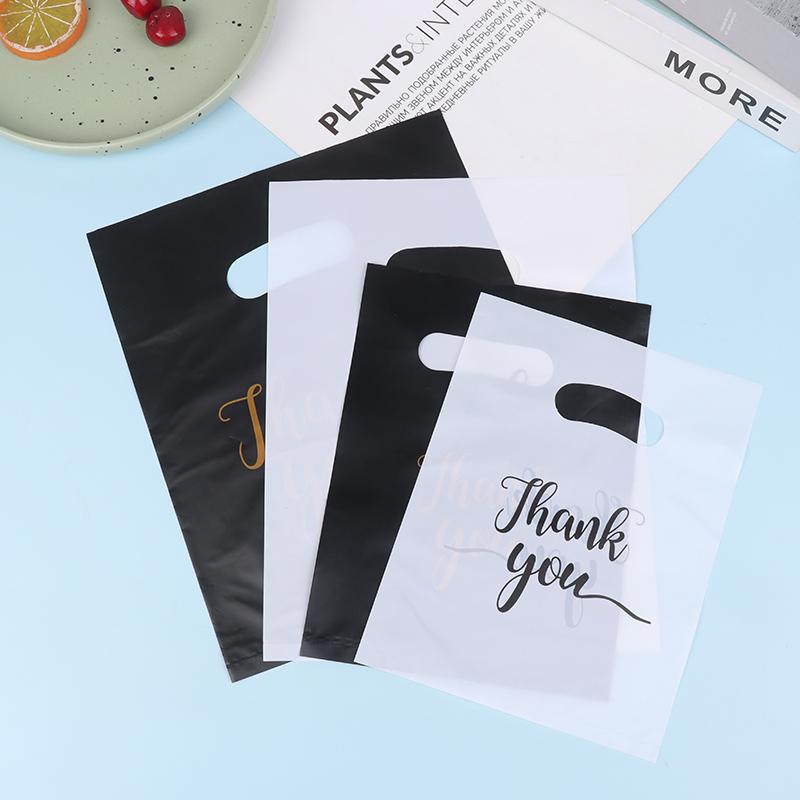 100 шт. Мини Пластиковые Подарочные Пакеты Спасибо Свадебные Пакеты для Конфет Пакеты для Покупок Праздничное Украшение Свадьба День Рождения