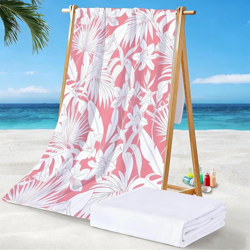 Direct Supply Of Marine Life Terry Printed Beach Towels, Microfiber Swimming Bath Towels