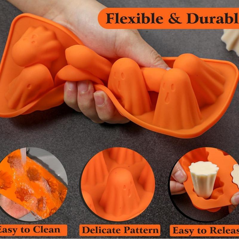 Новая силиконовая форма для желе в виде призрака, Хэллоуин, кухонные инструменты, подходит для кубиков льда, печенья, желе, шоколада, кухонные гаджеты