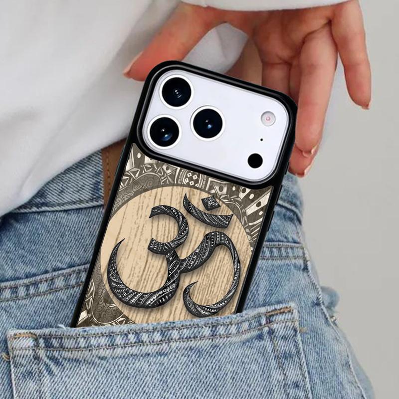 Aum om Намасте символ цветочный дзен йога Чехол для телефона для iPhone 16e 15 14 13 12 17 Pro Max Plus Air 17pro Чехол Coque