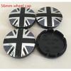 4pcs 56mm 60mm forMINI Car emblem Wheel hub Center Cap Badge covers sticker Decal Styling accessories