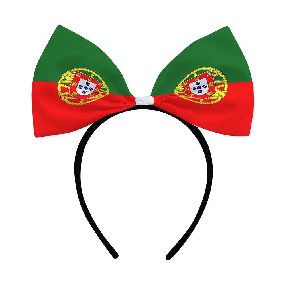 New football match flag bow headband, fan supporter international tournament soccer headwear headband