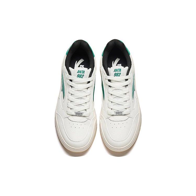 Anta 982 Casual Retro Low-Top Sneakers Men Sneakers White Green 112348067-4