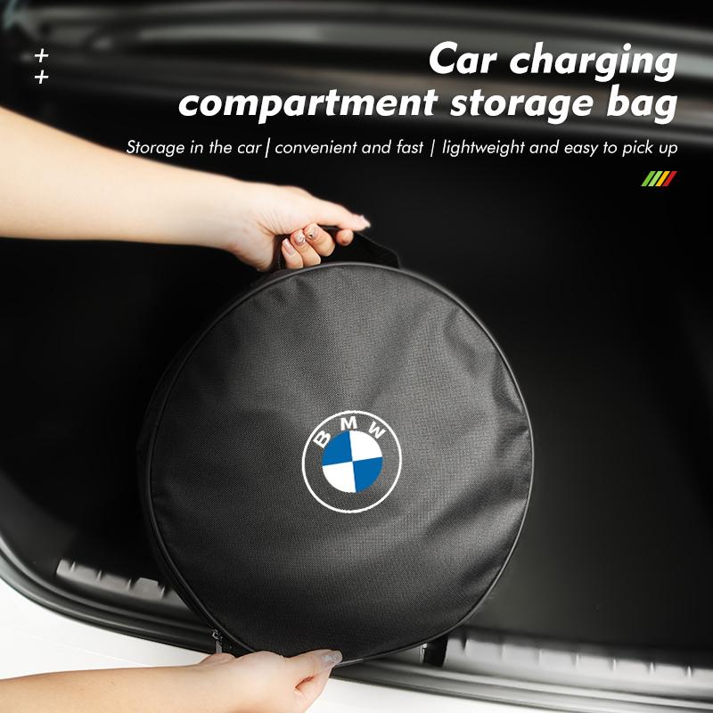Для автомобиля BMW Сумка для переноски зарядного кабеля Сумка для хранения зарядного устройства Аксессуары G30 G20 M3 M5 E91 E92 E93 E36 E70 X3 X4 X5 X1 E39 F30