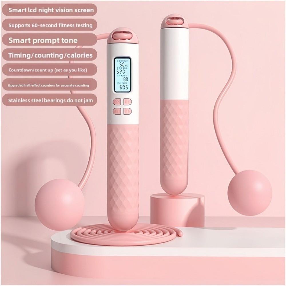 Беспроводная скакалка без веревки со счетчиком, цифровая скакалка для подсчета прыжков, скакалка для прыжков, для помещений и улицы