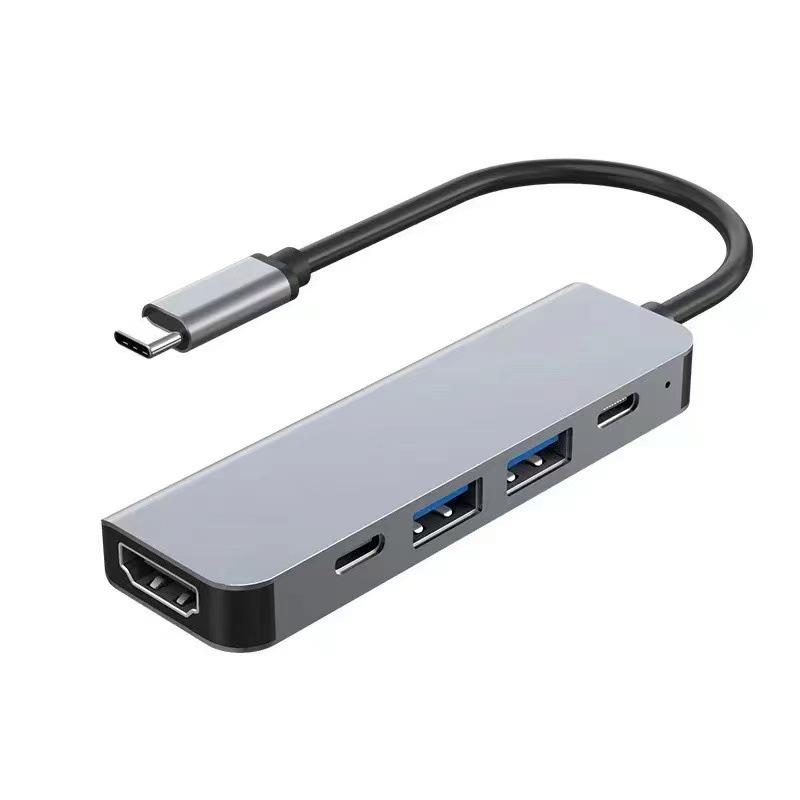 Multi-Function 8-in-1 USB-C Hub with Card Reader & Network Port