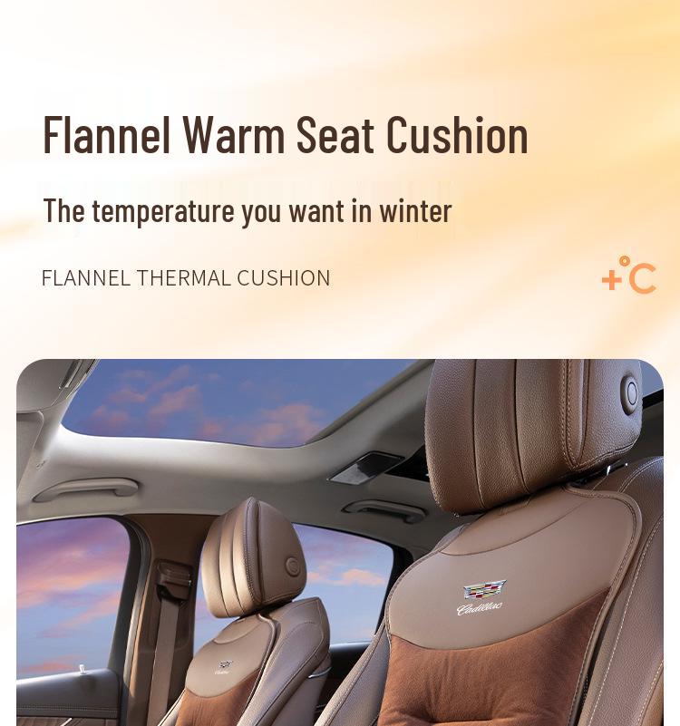 Plush Winter Seat Cushions for Cadillac Models: XT5, XT4, XT6, CT6, XTS, CT5, CT4