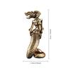 Brass Medusa Snaker Tea Pet Figurines Desk Decoration Home Decor Accessories for Living Room