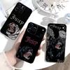 Чехол для телефона J-JUICY C-COUTURE для iPhone 17,16,15,14,13,12,11 Plus,Pro Max,XS, Мягкий черный чехол