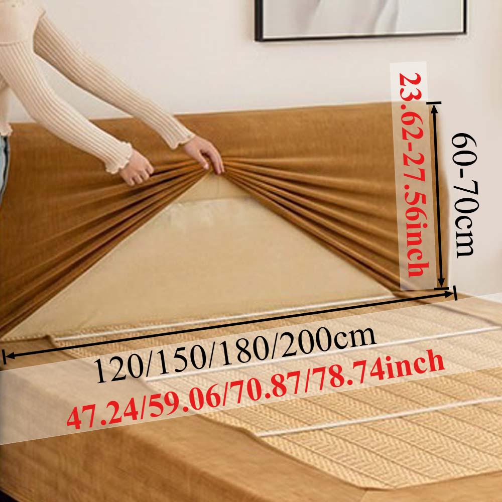 1PC All-season Soft Chenille Bed Headboard Cover Stretch Washable Dustproof Bed Head Protector for Bedroom Furniture Decoration