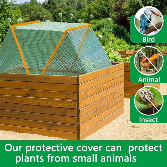 Садовый ускоритель для рядов растений, складная сетка для растений, теплица, крышка, высокие грядки, защита растений для рядов сада, защищает овощи