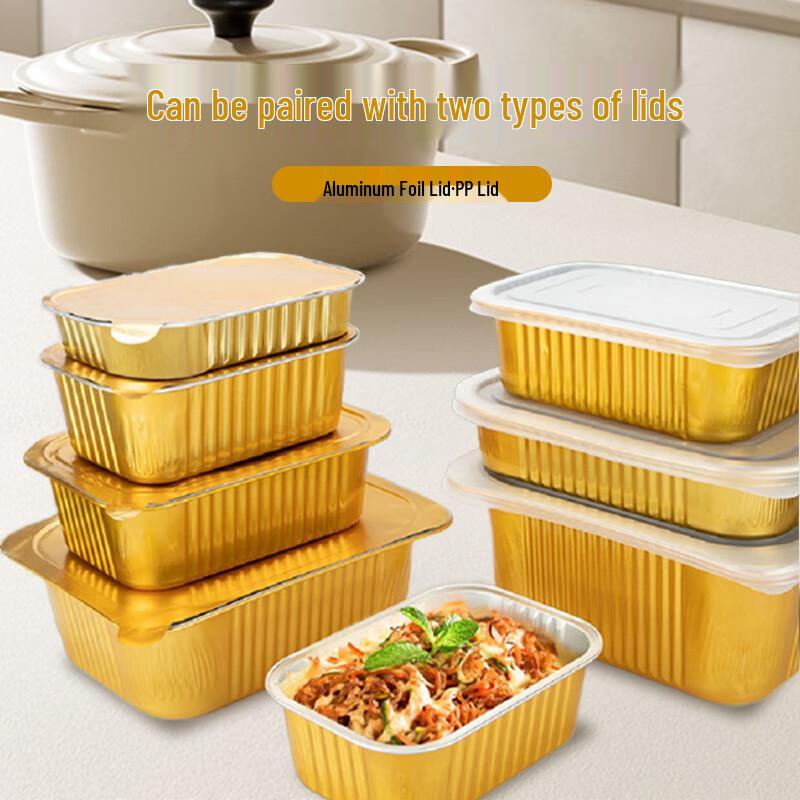 Disposable Rectangular Aluminum Foil Food Container
