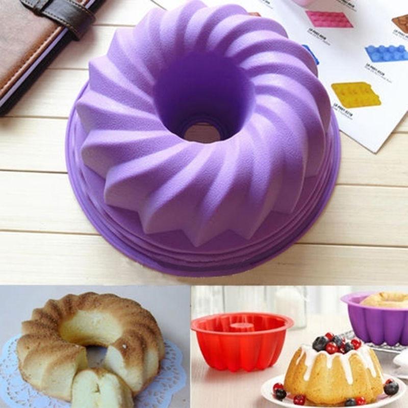 Вихревое кольцо Bundt, силиконовая форма для торта, хлеба, кондитерских изделий, сковорода, форма для выпечки, лоток, инструмент