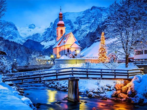 5D Diy Diamond Painting Winter Snow Full Square Round Embroidery Mosaic House Landscape Home Decor