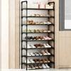 Multi Layer Shoe Rack Narrow and Simple Renting House Storage Racks Metal Material Household Economical Practical Shoes Shelf