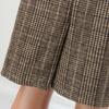 High-Waisted Women's Plaid Pencil Skirt - Knee-Length Wool Skirt for Autumn and Winter
